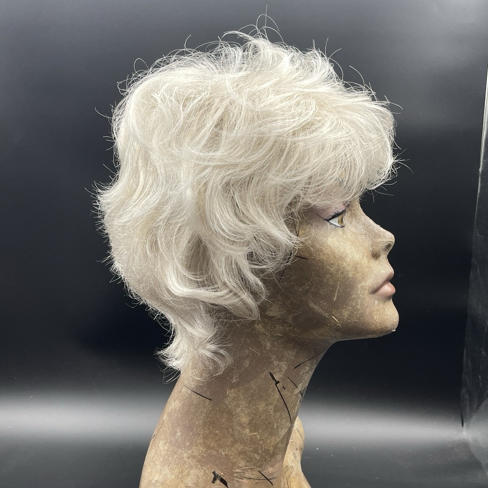 Gabor Flexlite Short‎ Layered Platinum Blonde Wig Monofilament Cap Wig - Picture 5 of 12